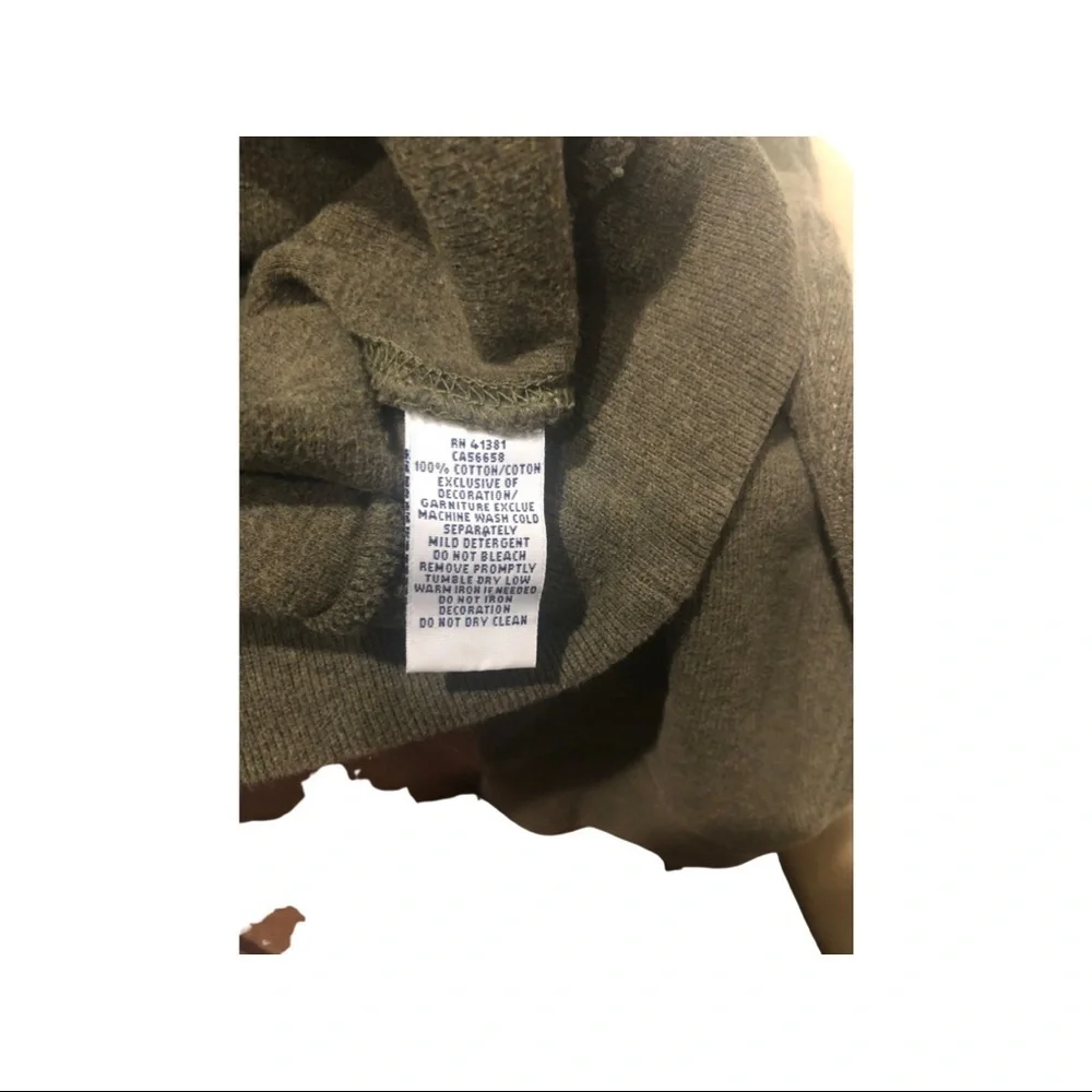 Ralph Lauren Polo Men olive Shawl two button neck sweater. Ribbed -Size XL